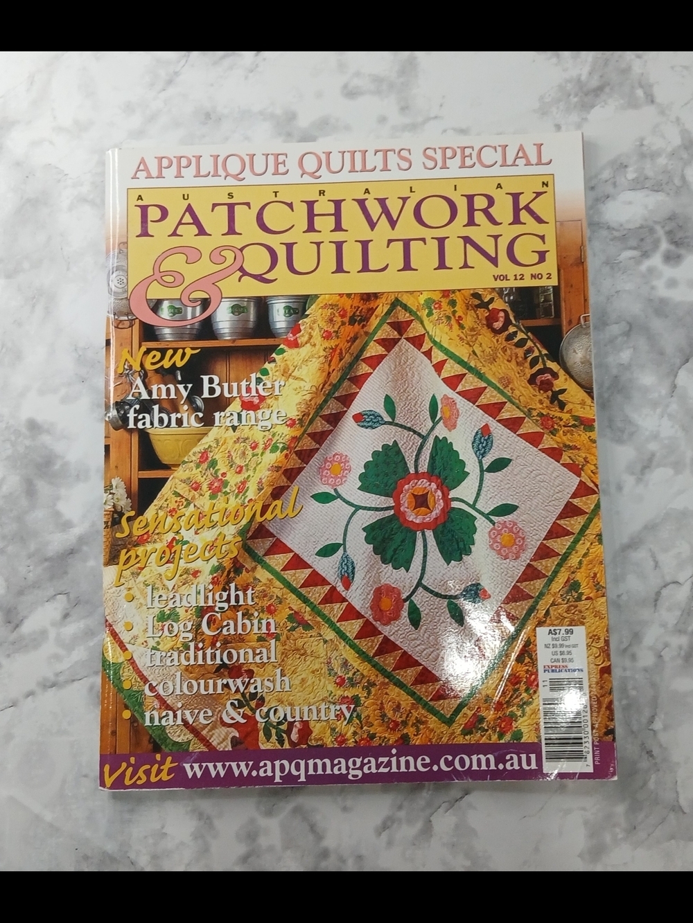 Australian Patchwork & Quilting Magazine Vol 12 No 2 Applique Quilts Special